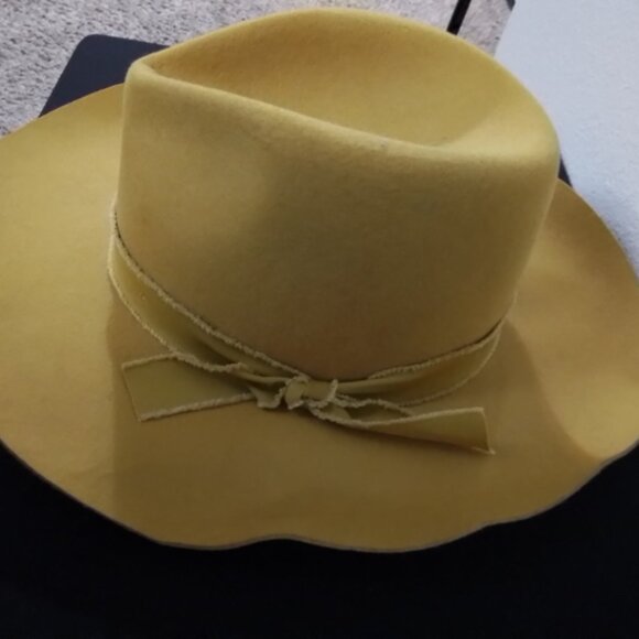 Mustard Olive & Pique Kaia Panama Hat main image 7